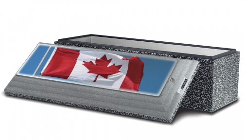 Canadian Flag Legacy - CC037 (on Stainless Steel Triune)